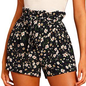Women's girdle inseam pocket side Plaid Shorts